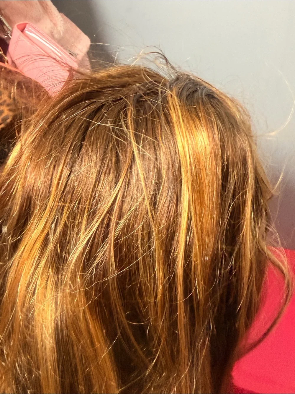 Stylish Brown Wig with Golden Blonde Highlights - Women Hair synthetic